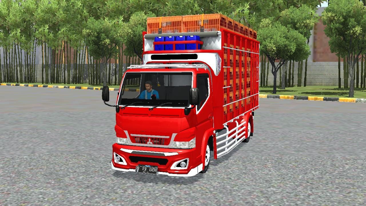 Download MOD BUSSID Canter Ayam Custom Budesign